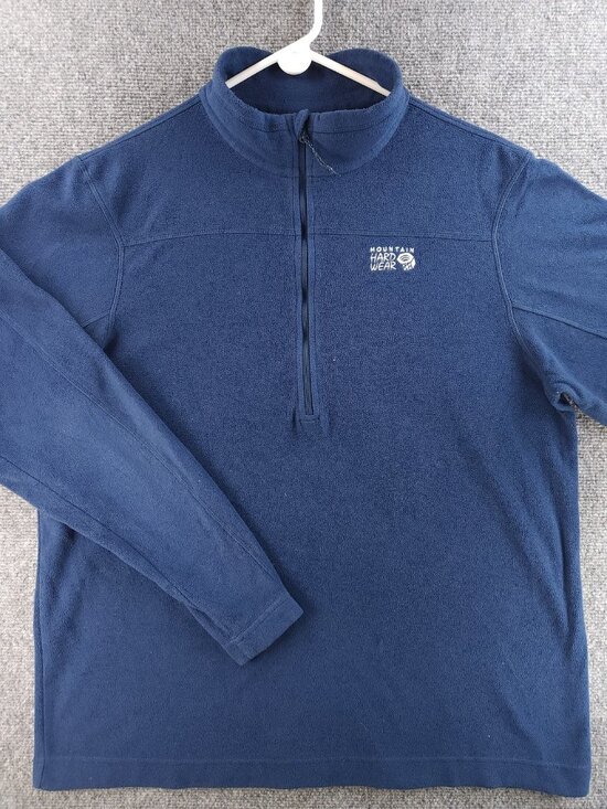 Mountain Hardwear Other - Mountain Hardwear Fleece Blue Large Logo Jacket Polyester Men Gorp Outdoors